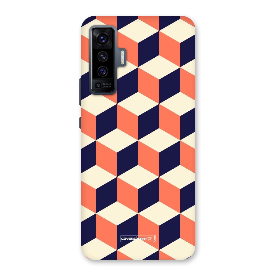Cube Pattern Back Case for Vivo X50