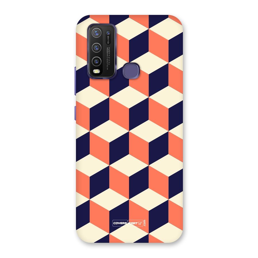 Cube Pattern Back Case for Vivo Y50