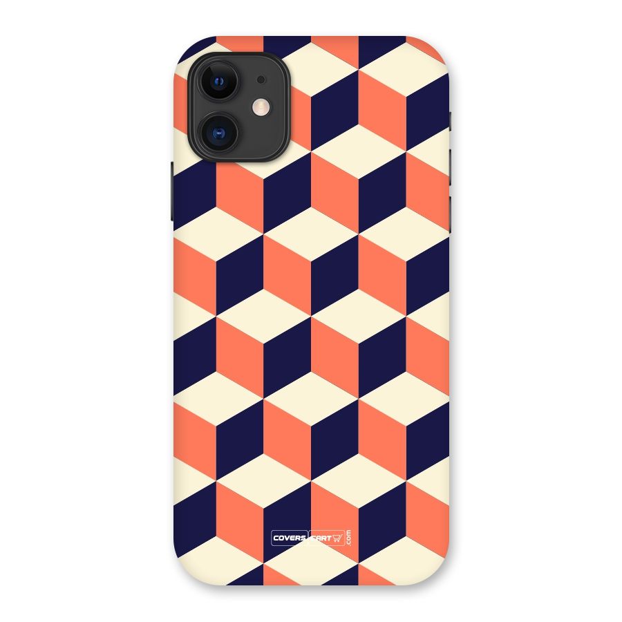 Cube Pattern Back Case for iPhone 11