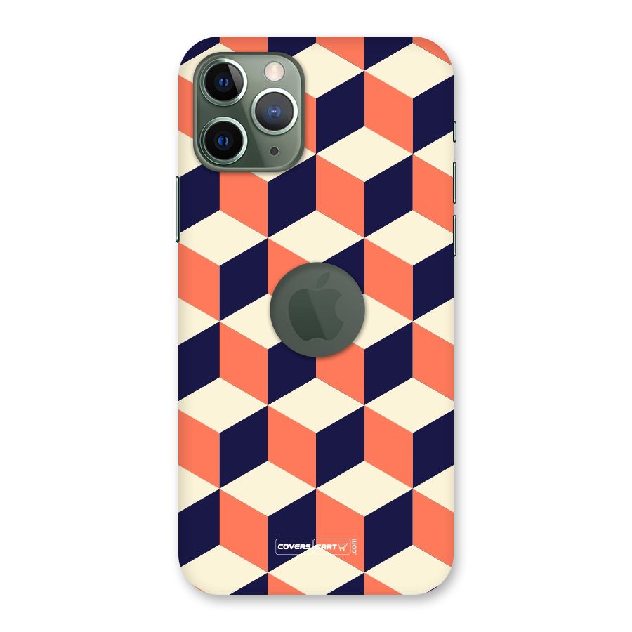 Cube Pattern Back Case for iPhone 11 Pro Logo  Cut