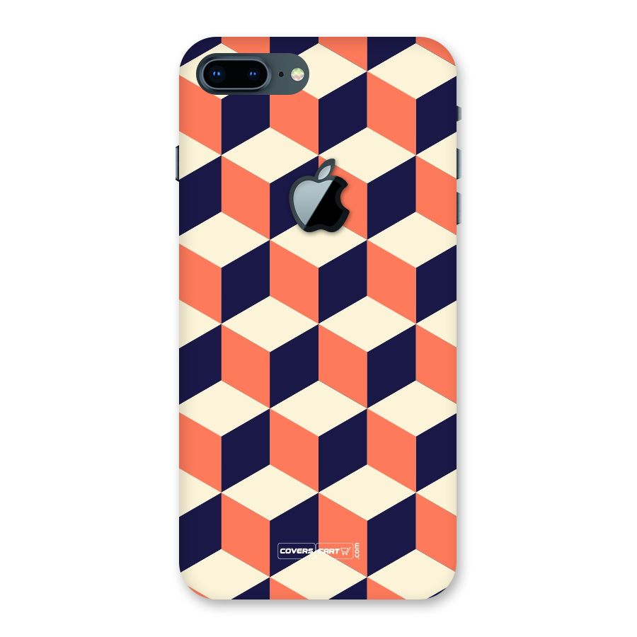 Cube Pattern Back Case for iPhone 7 Plus Apple Cut