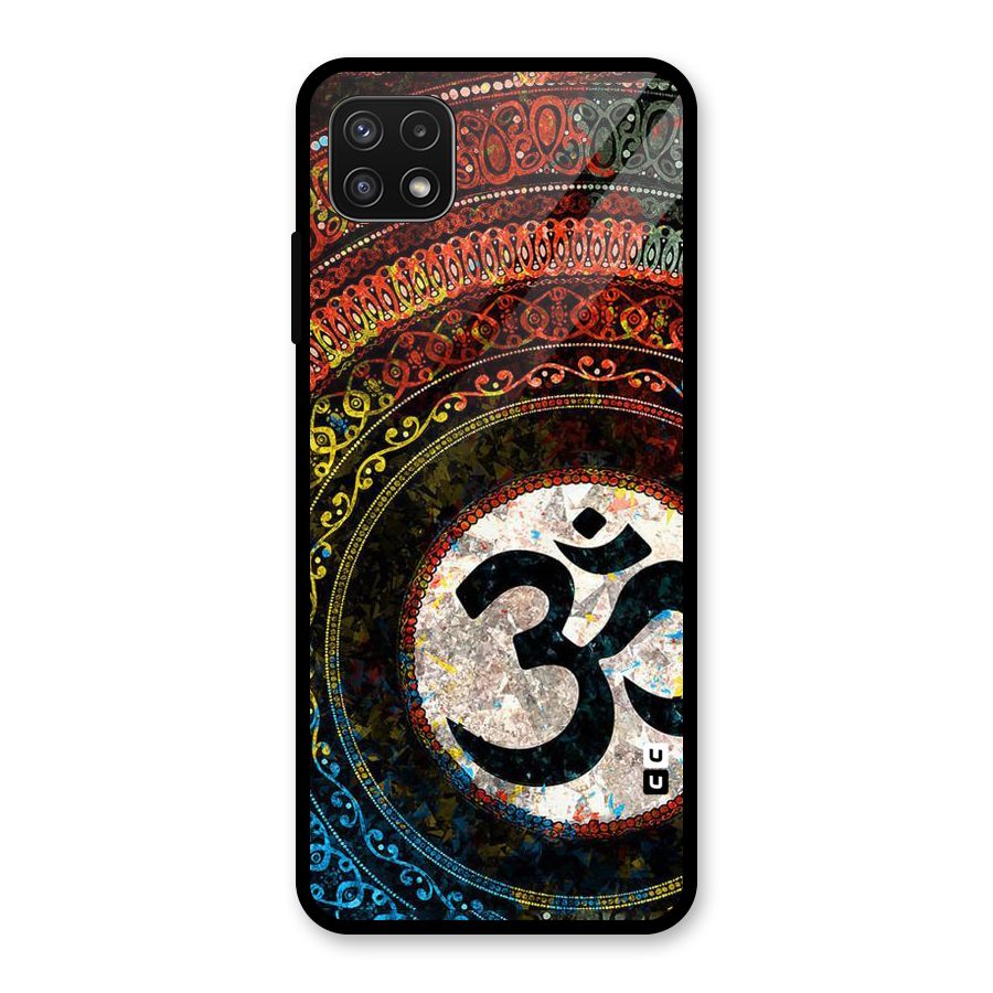 Culture Om Design Glass Back Case for Galaxy A22 5G