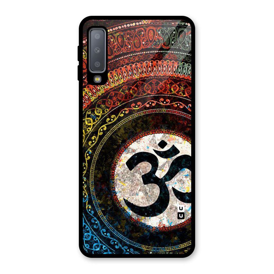 Culture Om Design Glass Back Case for Galaxy A7 (2018)