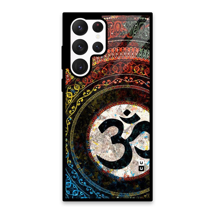 Culture Om Design Glass Back Case for Galaxy S22 Ultra 5G