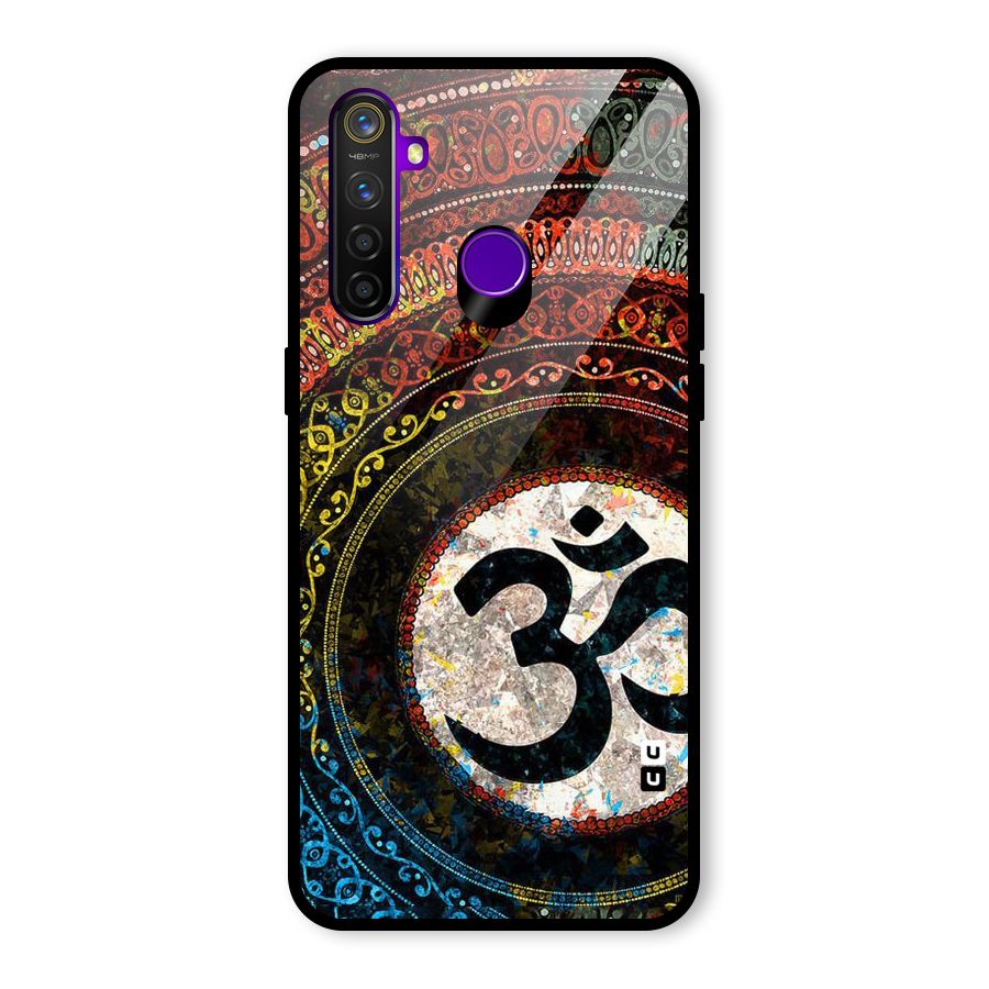 Culture Om Design Glass Back Case for Realme 5 Pro