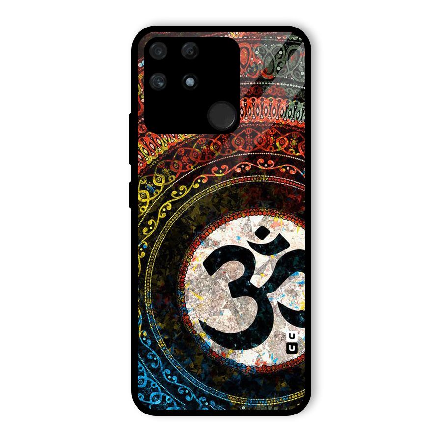 Culture Om Design Glass Back Case for Realme Narzo 50A