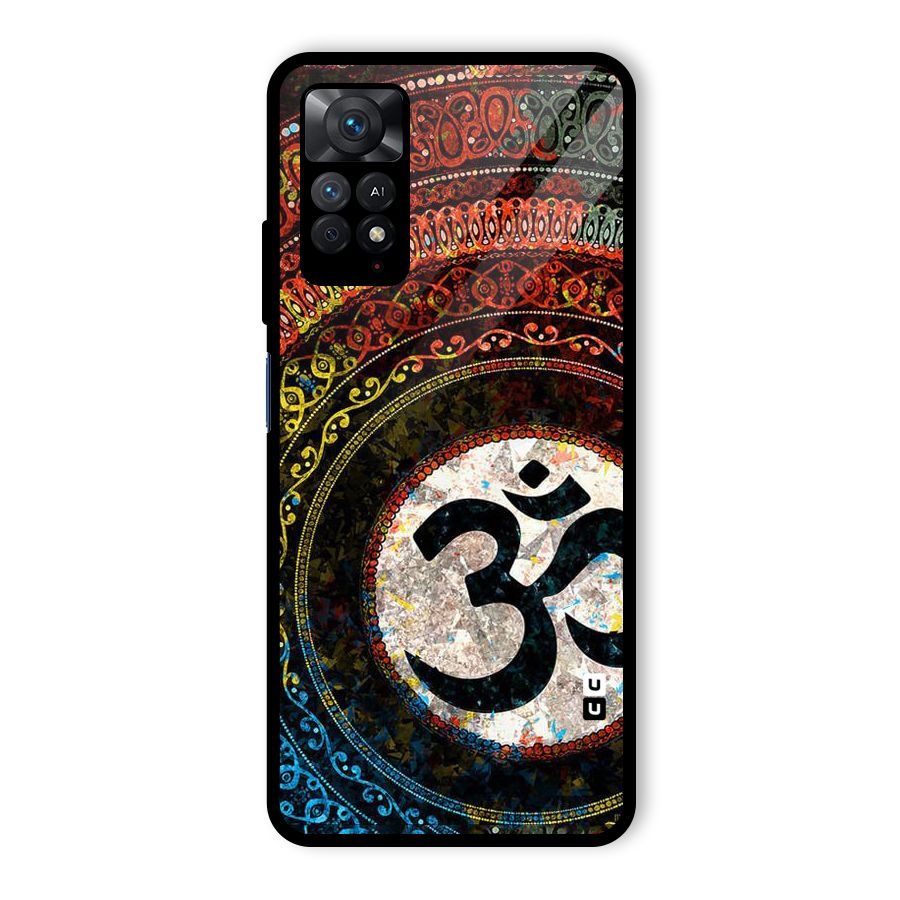 Culture Om Design Glass Back Case for Redmi Note 11 Pro