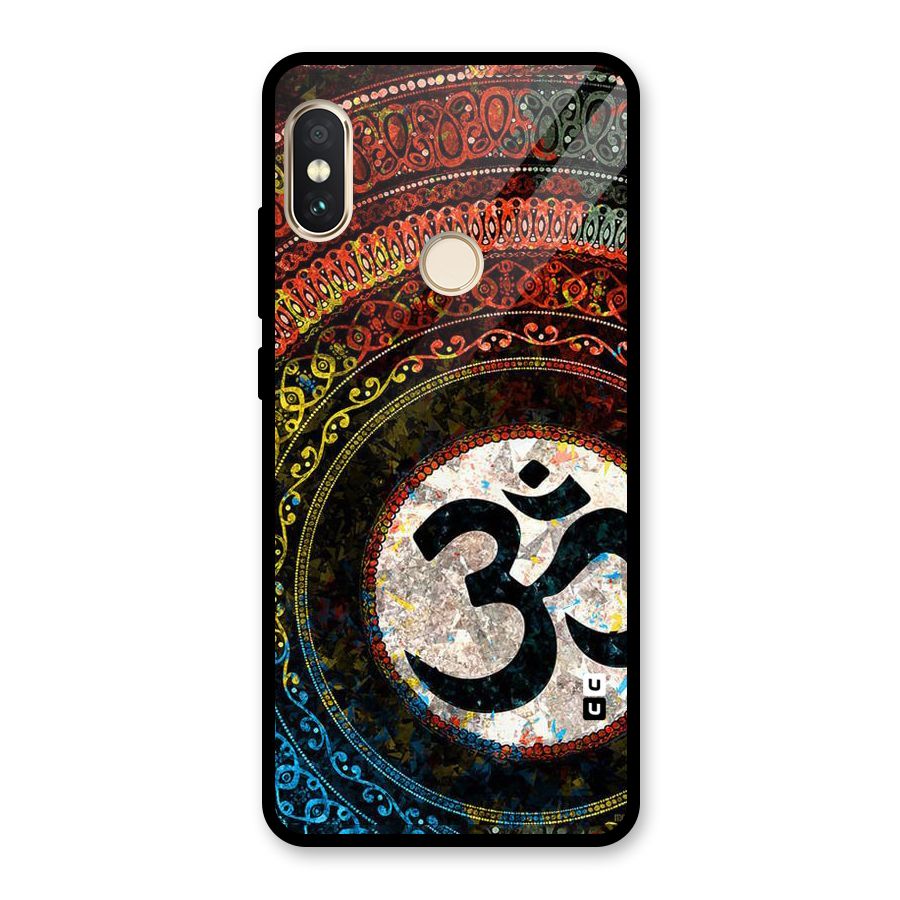 Culture Om Design Glass Back Case for Redmi Note 5 Pro