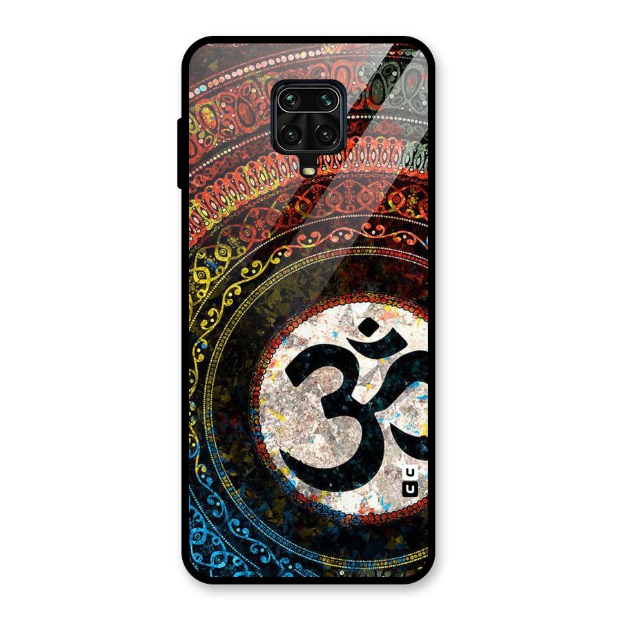 Culture Om Design Glass Back Case for Redmi Note 9 Pro