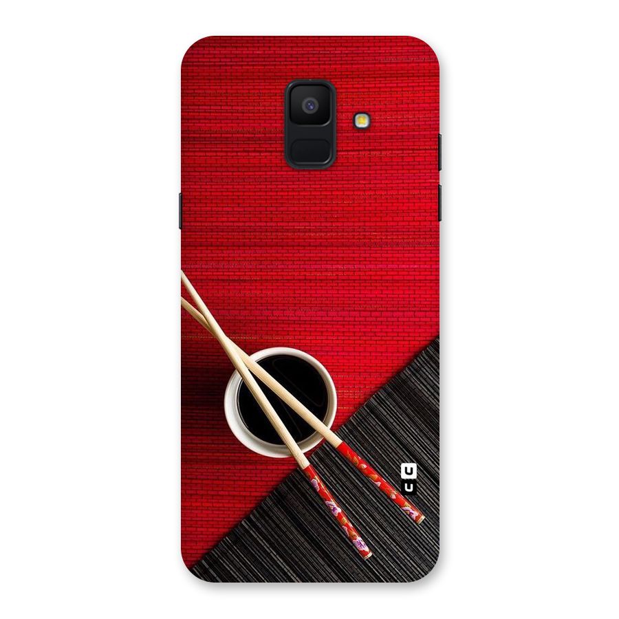 Cup Chopsticks Back Case for Galaxy A6 (2018)
