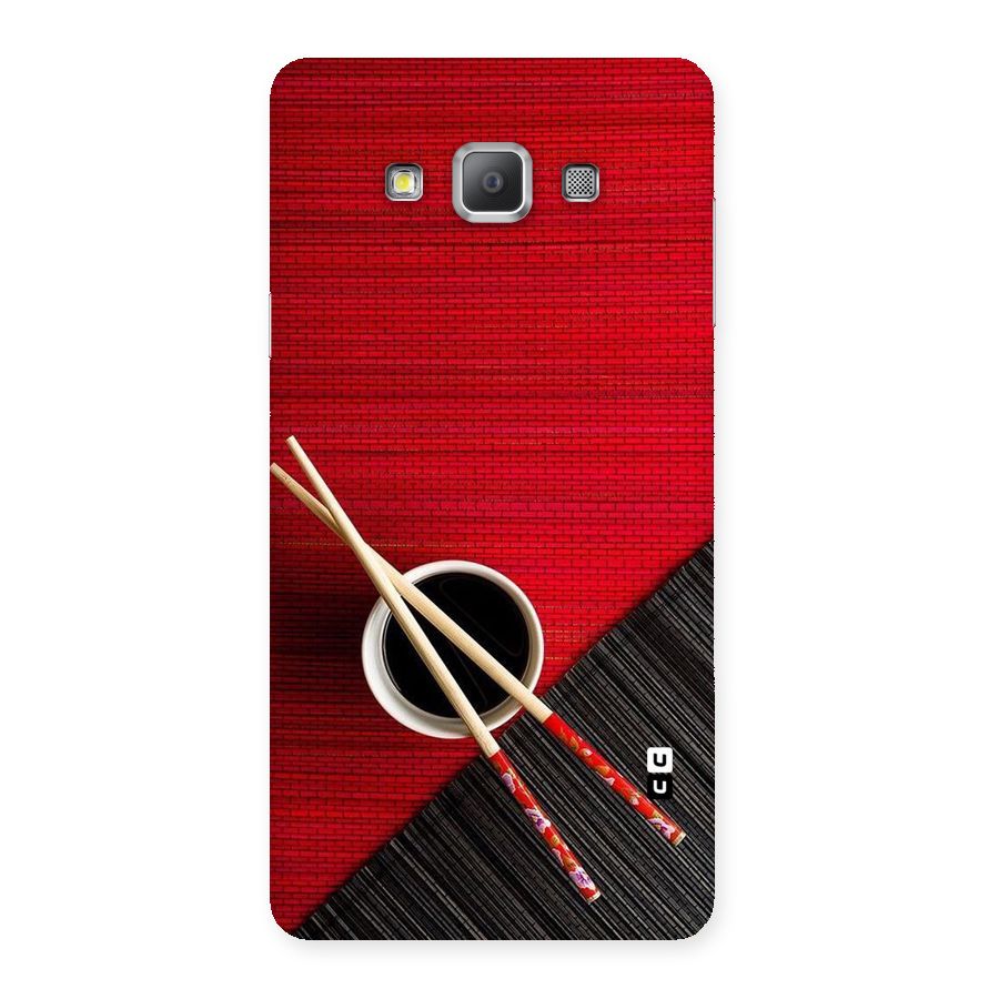 Cup Chopsticks Back Case for Galaxy A7