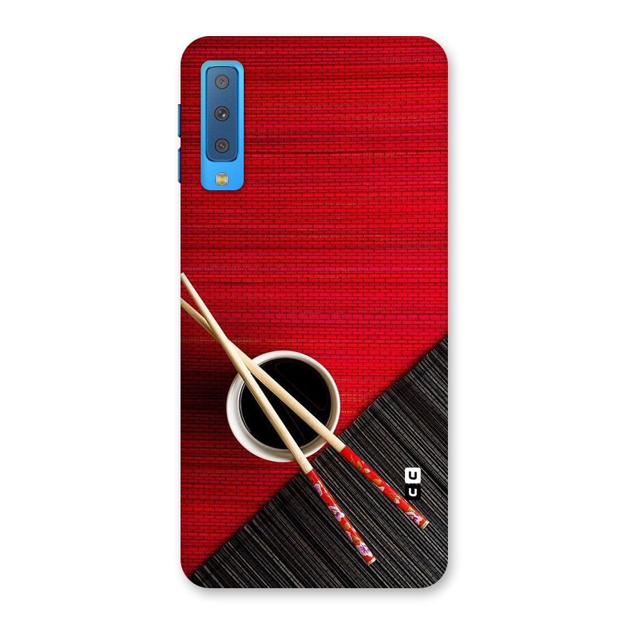Cup Chopsticks Back Case for Galaxy A7 (2018)