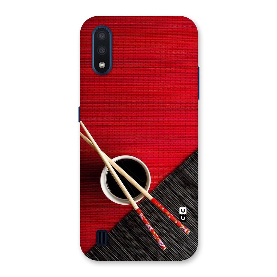 Cup Chopsticks Back Case for Galaxy M01