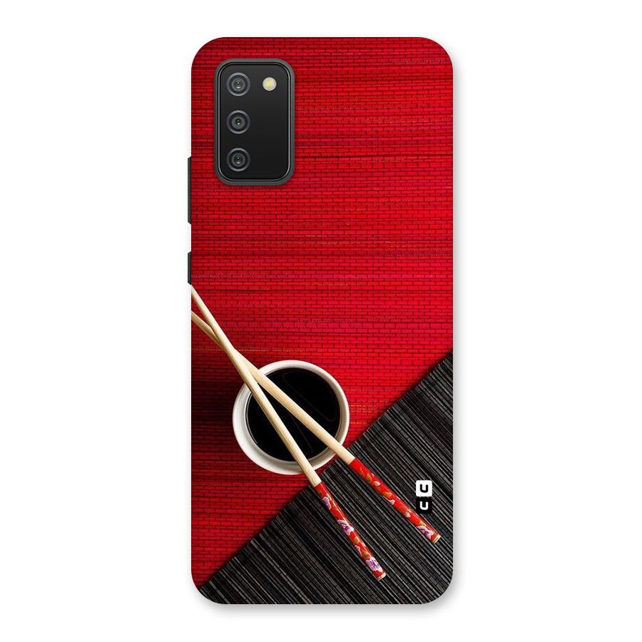 Cup Chopsticks Back Case for Galaxy M02s