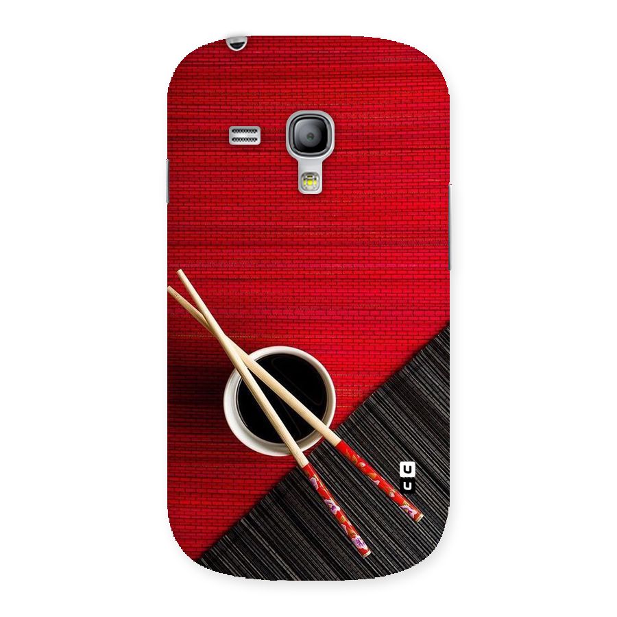 Cup Chopsticks Back Case for Galaxy S3 Mini