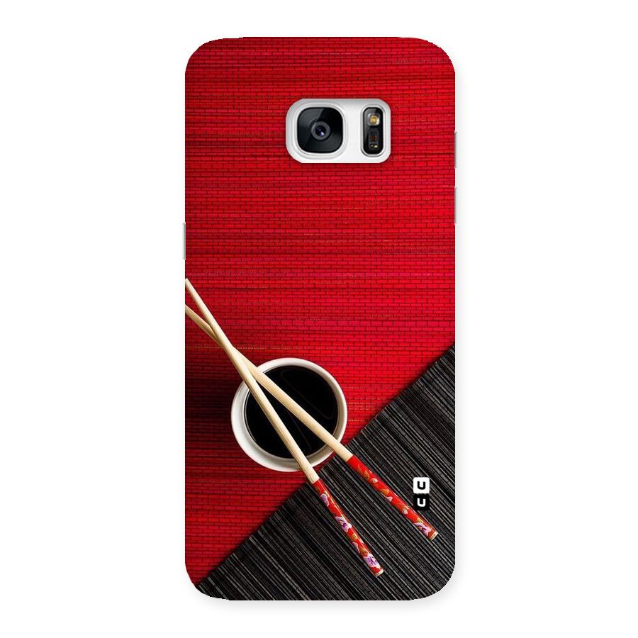 Cup Chopsticks Back Case for Galaxy S7 Edge