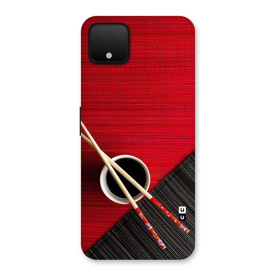 Cup Chopsticks Back Case for Google Pixel 4 XL