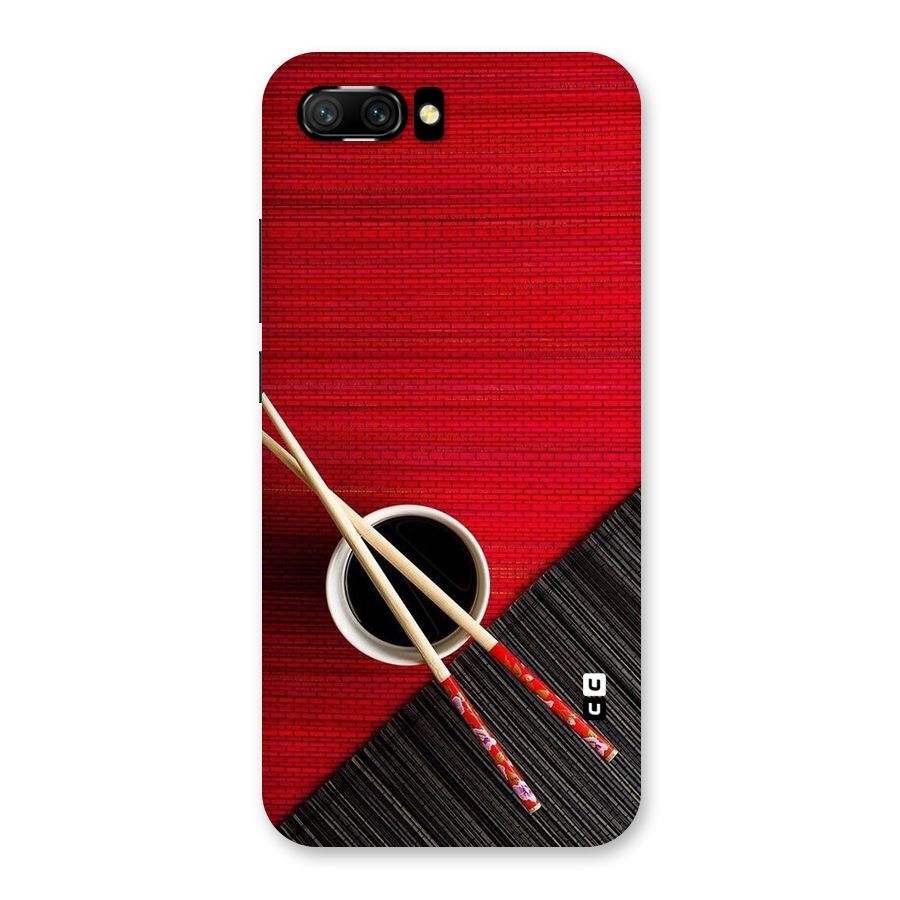 Cup Chopsticks Back Case for Honor 10