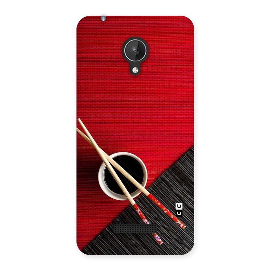 Cup Chopsticks Back Case for Micromax Canvas Spark Q380