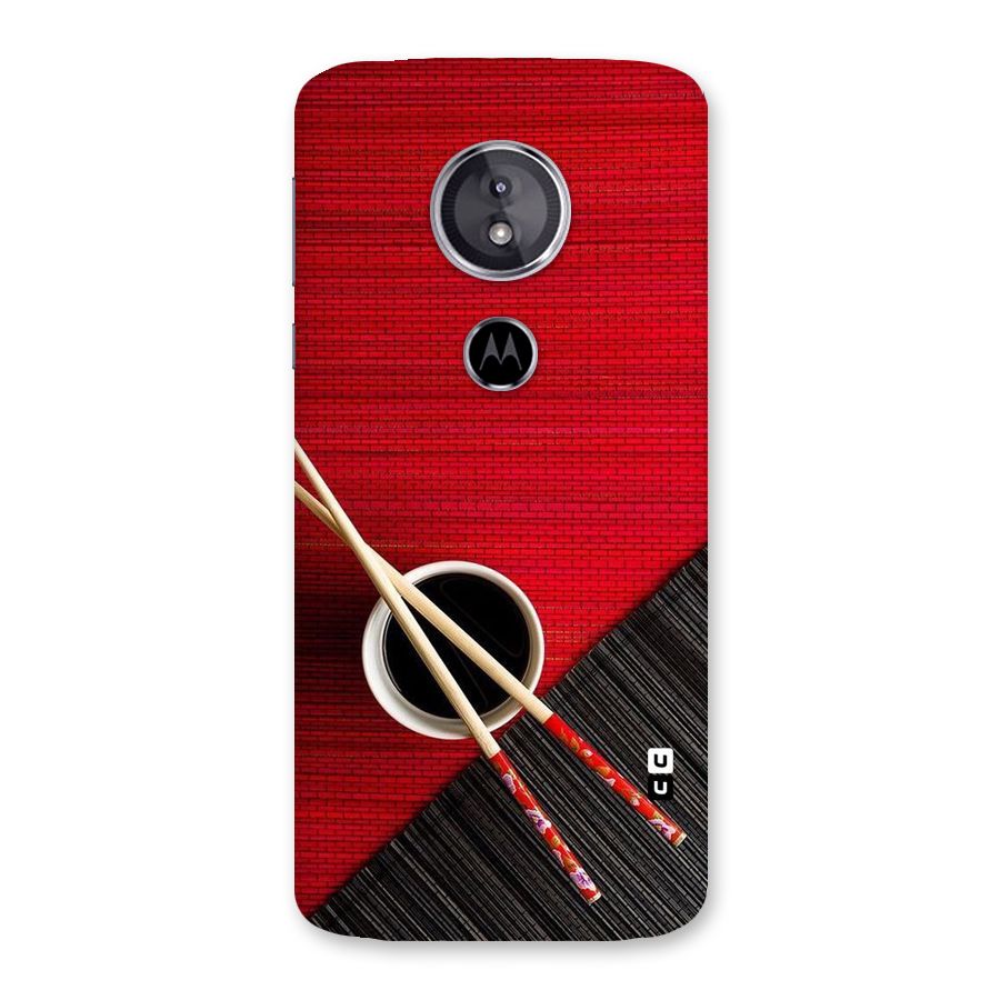 Cup Chopsticks Back Case for Moto E5