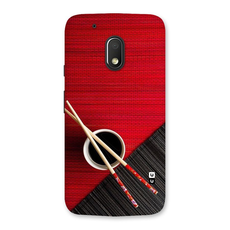 Cup Chopsticks Back Case for Moto G4 Play