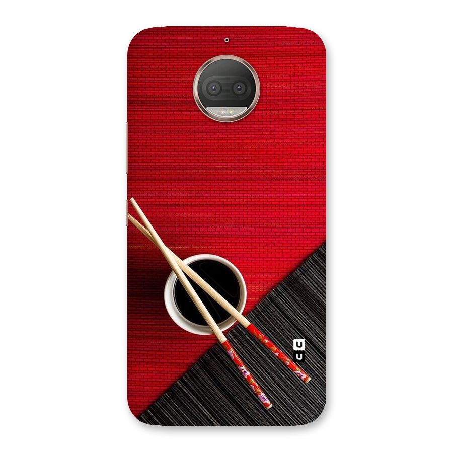 Cup Chopsticks Back Case for Moto G5s Plus
