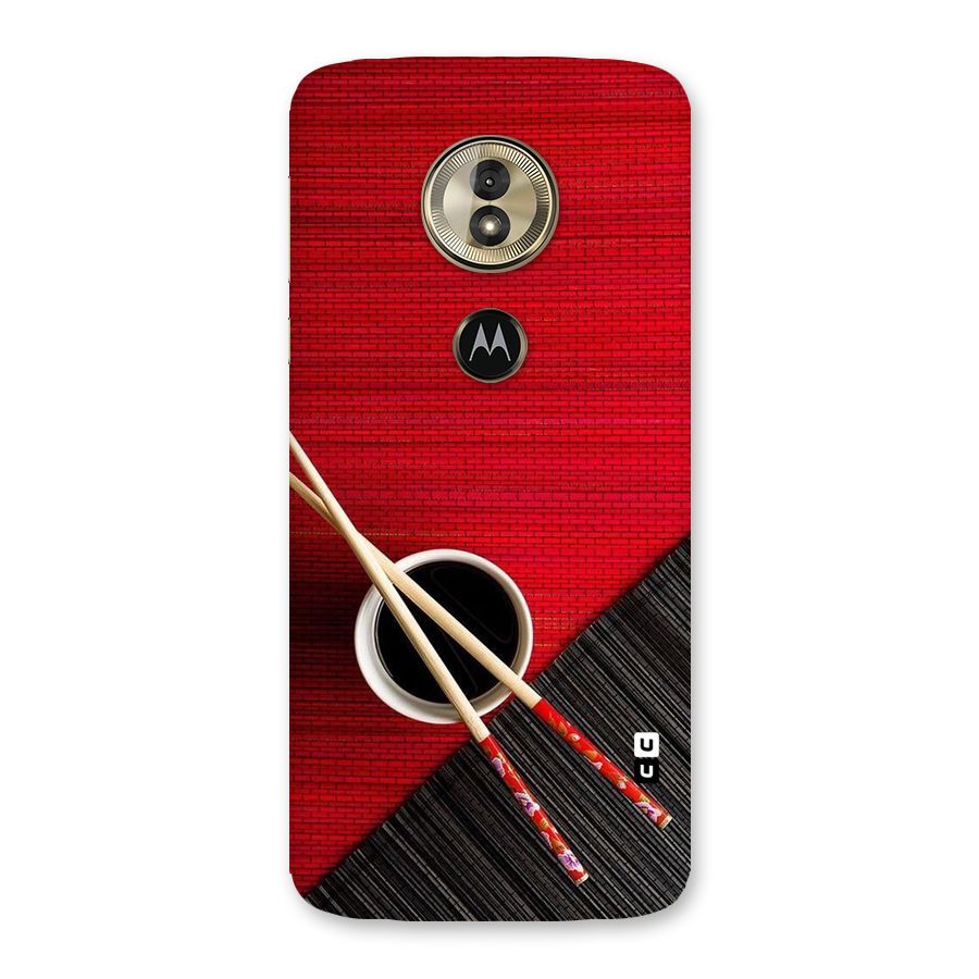 Cup Chopsticks Back Case for Moto G6 Play
