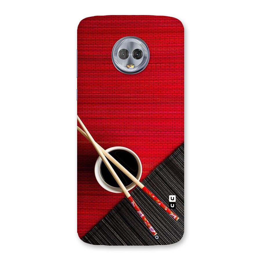 Cup Chopsticks Back Case for Moto G6 Plus