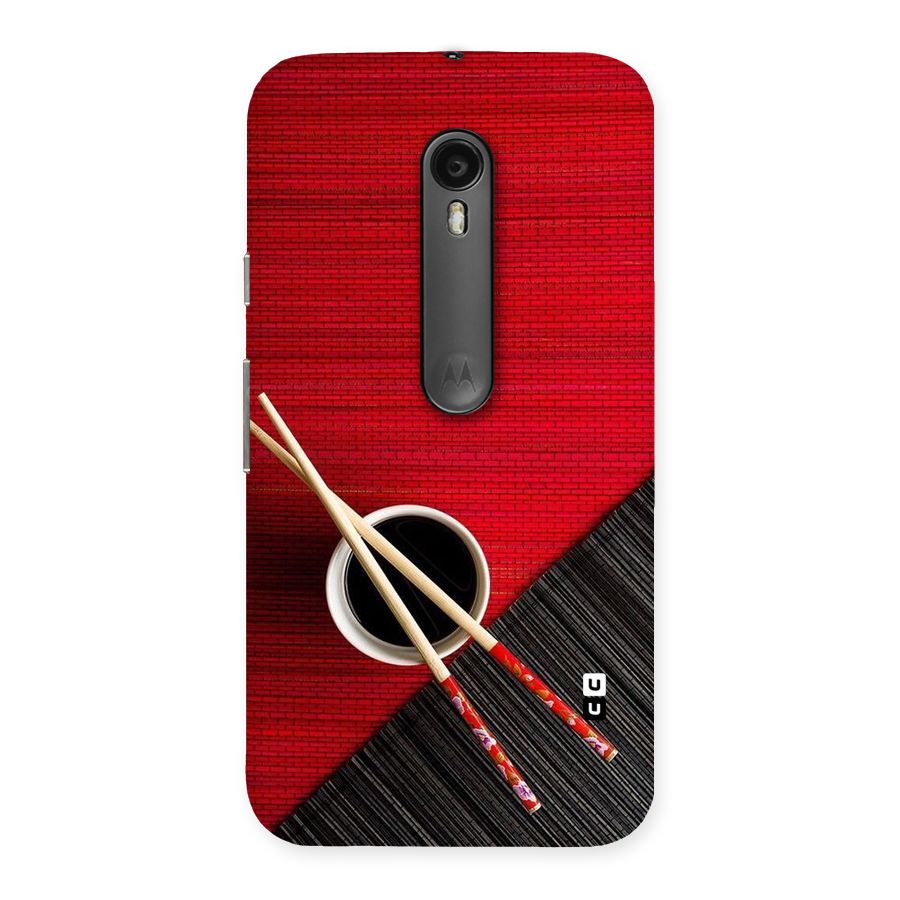 Cup Chopsticks Back Case for Moto G Turbo