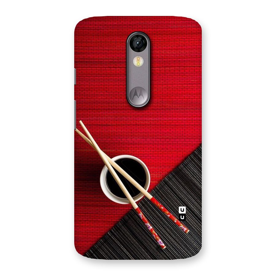 Cup Chopsticks Back Case for Moto X Force