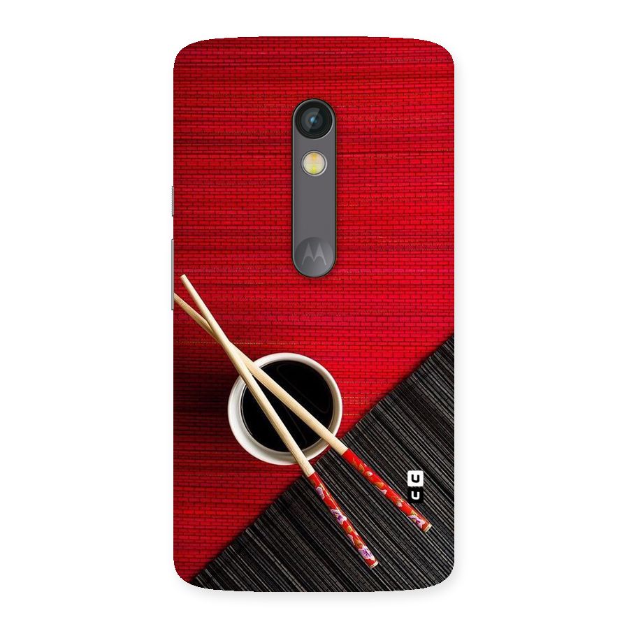 Cup Chopsticks Back Case for Moto X Play