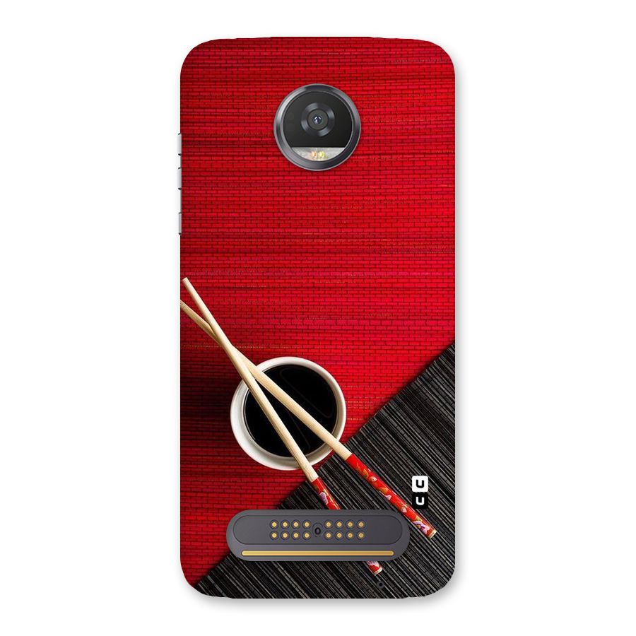 Cup Chopsticks Back Case for Moto Z2 Play