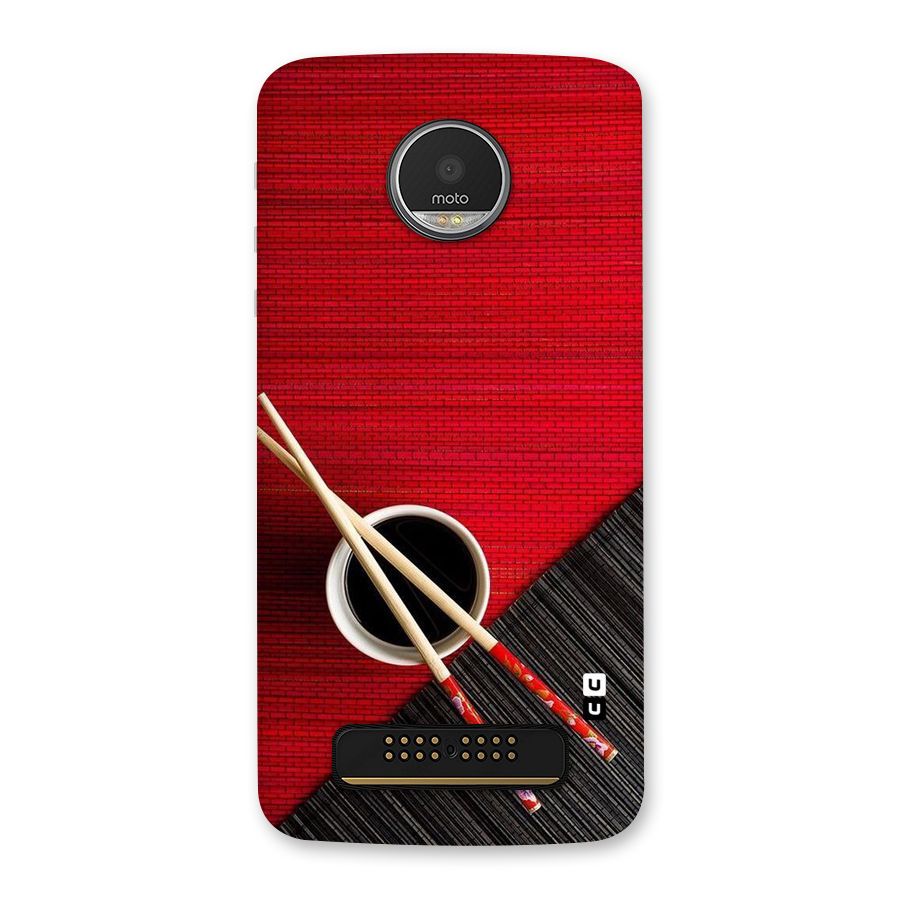 Cup Chopsticks Back Case for Moto Z Play