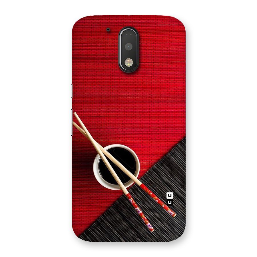 Cup Chopsticks Back Case for Motorola Moto G4