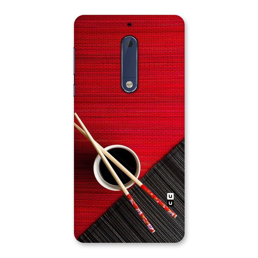 Cup Chopsticks Back Case for Nokia 5