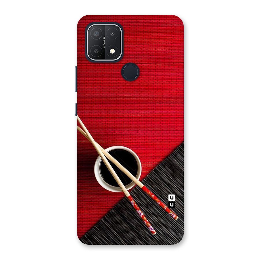 Cup Chopsticks Back Case for Oppo A15