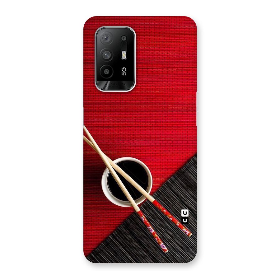 Cup Chopsticks Back Case for Oppo F19 Pro Plus 5G