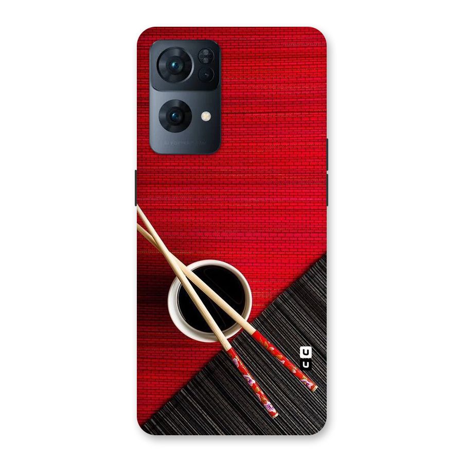 Cup Chopsticks Back Case for Oppo Reno7 Pro 5G
