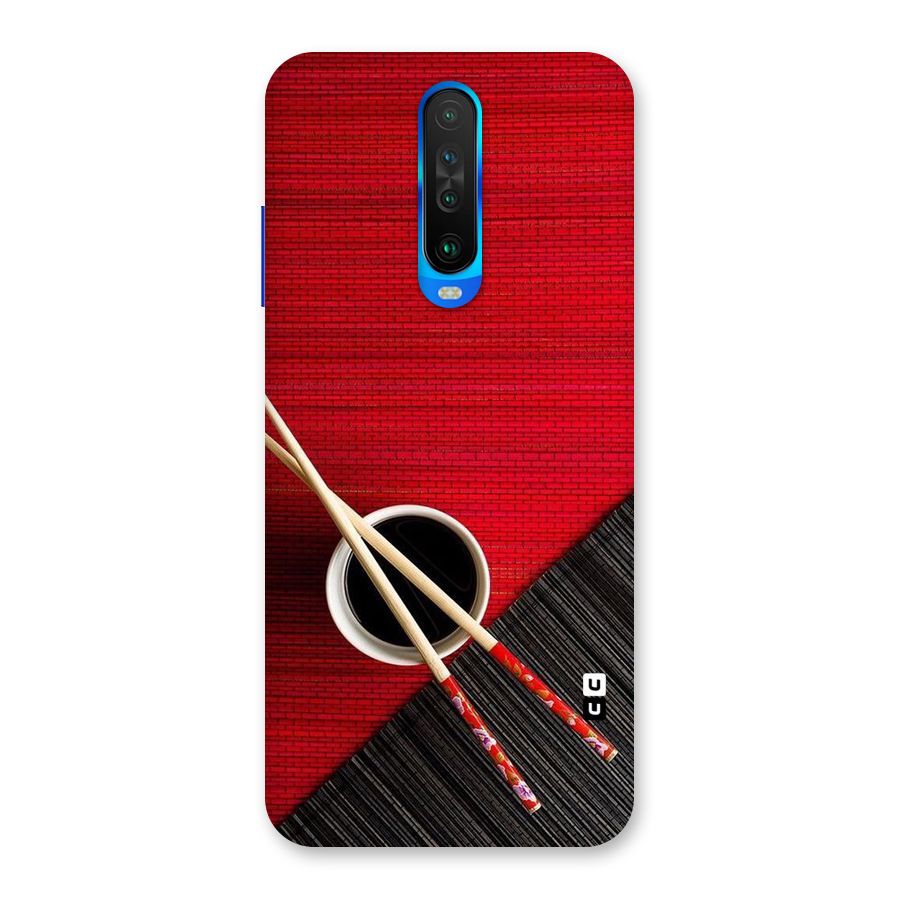 Cup Chopsticks Back Case for Poco X2