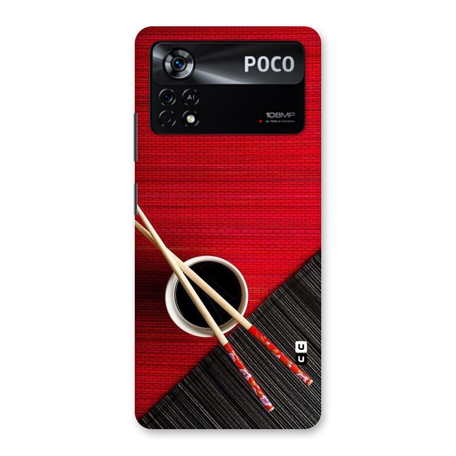 Cup Chopsticks Back Case for Poco X4 Pro 5G
