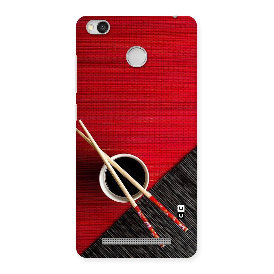 Cup Chopsticks Back Case for Redmi 3S Prime