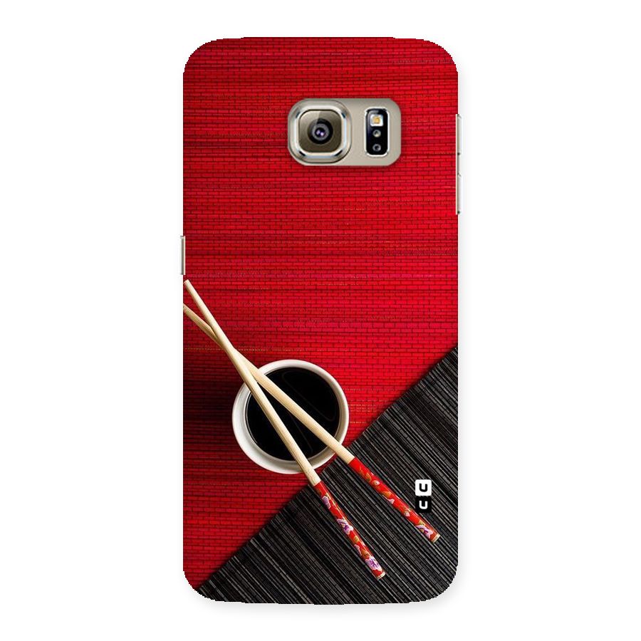 Cup Chopsticks Back Case for Samsung Galaxy S6 Edge