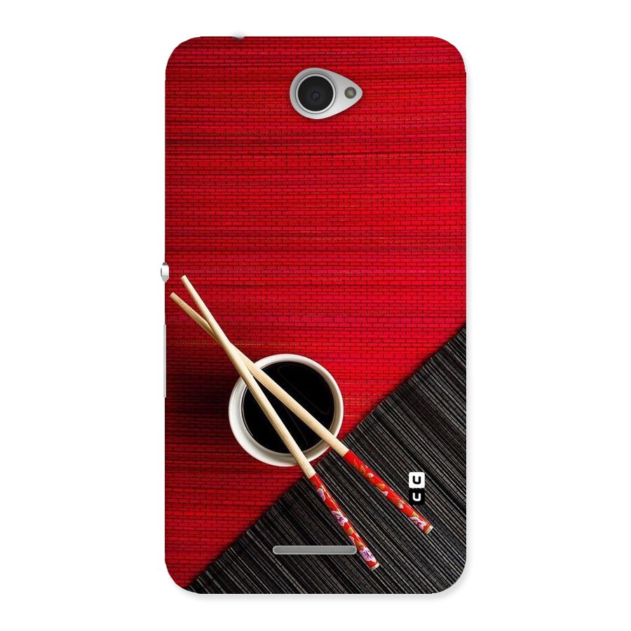 Cup Chopsticks Back Case for Sony Xperia E4