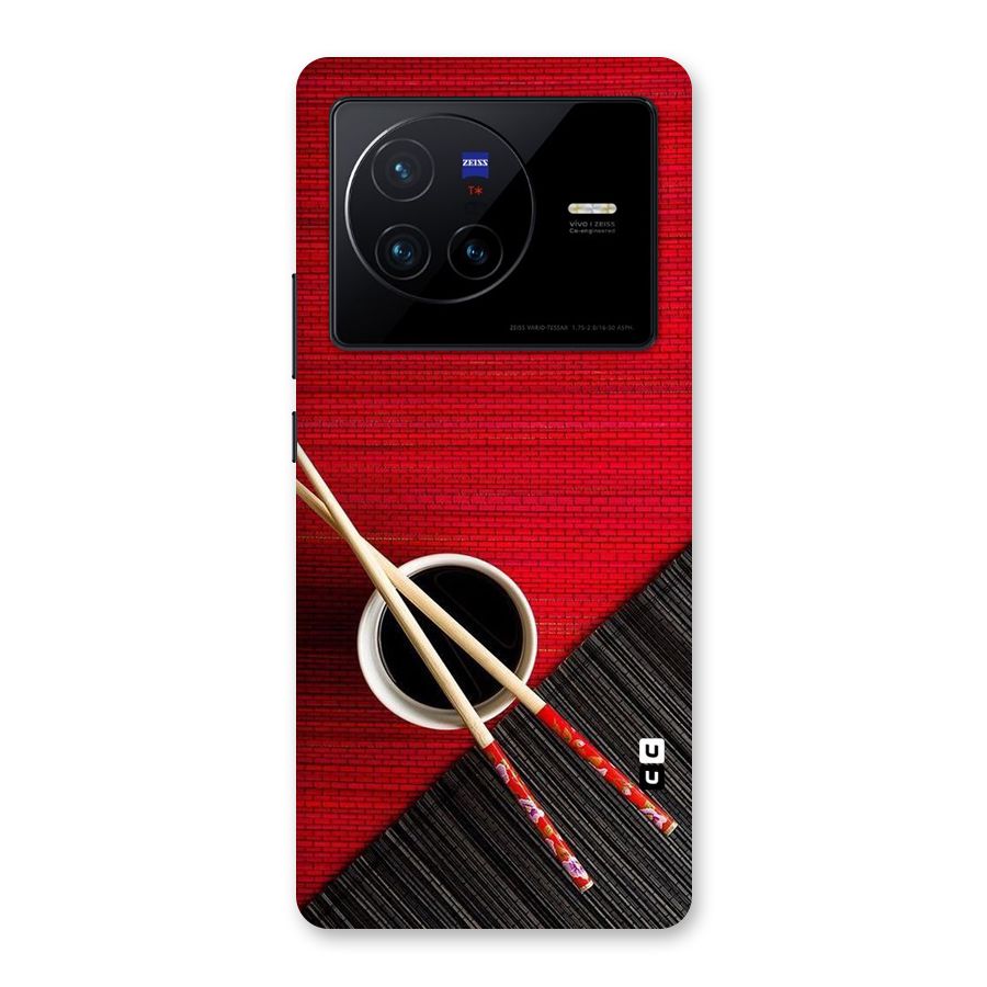 Cup Chopsticks Back Case for Vivo X80