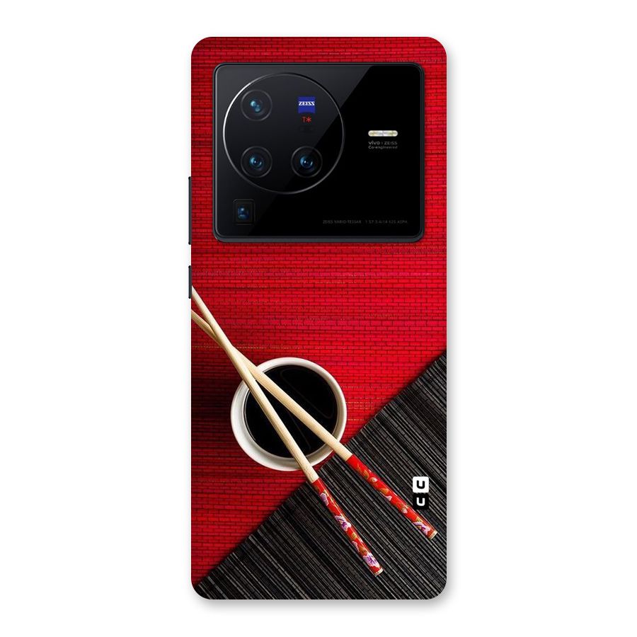 Cup Chopsticks Back Case for Vivo X80 Pro