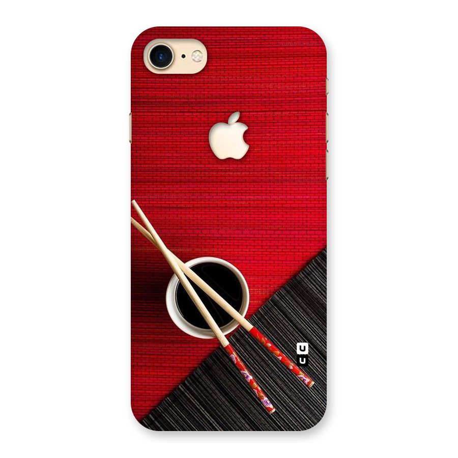 Cup Chopsticks Back Case for iPhone 7 Apple Cut
