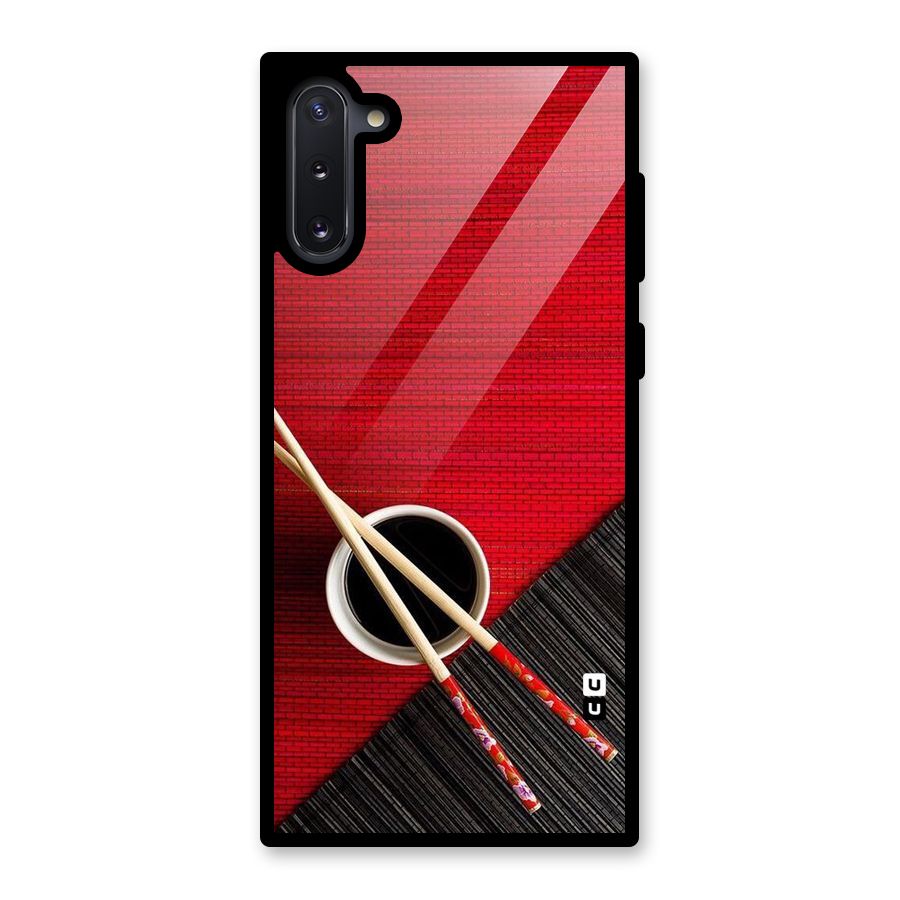 Cup Chopsticks Glass Back Case for Galaxy Note 10
