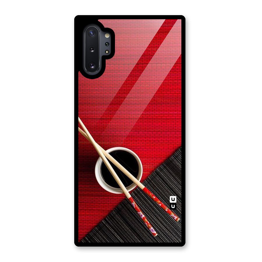 Cup Chopsticks Glass Back Case for Galaxy Note 10 Plus