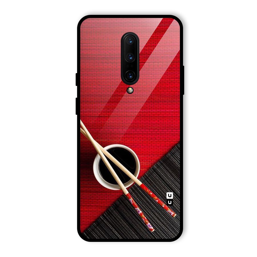 Cup Chopsticks Glass Back Case for OnePlus 7 Pro