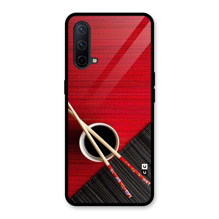 Cup Chopsticks Glass Back Case for OnePlus Nord CE 5G